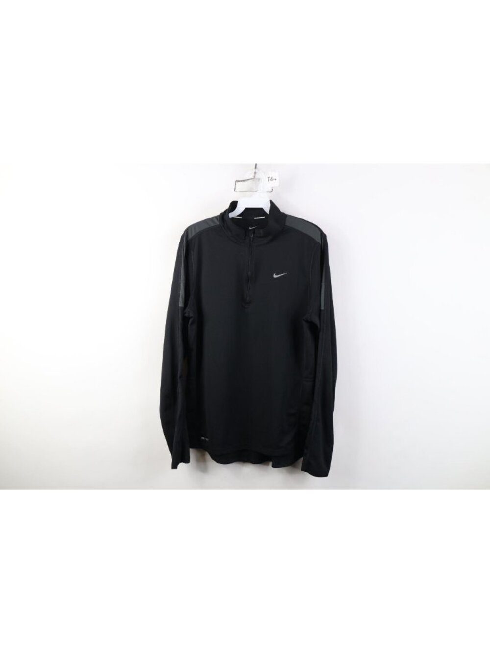 Nike Running Mens Medium Reflective Mini Swoosh 1/4 Zip Pullover Jacket Top
